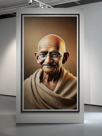 Porträt von Mahatma Gandhi – Der Friedensstifter