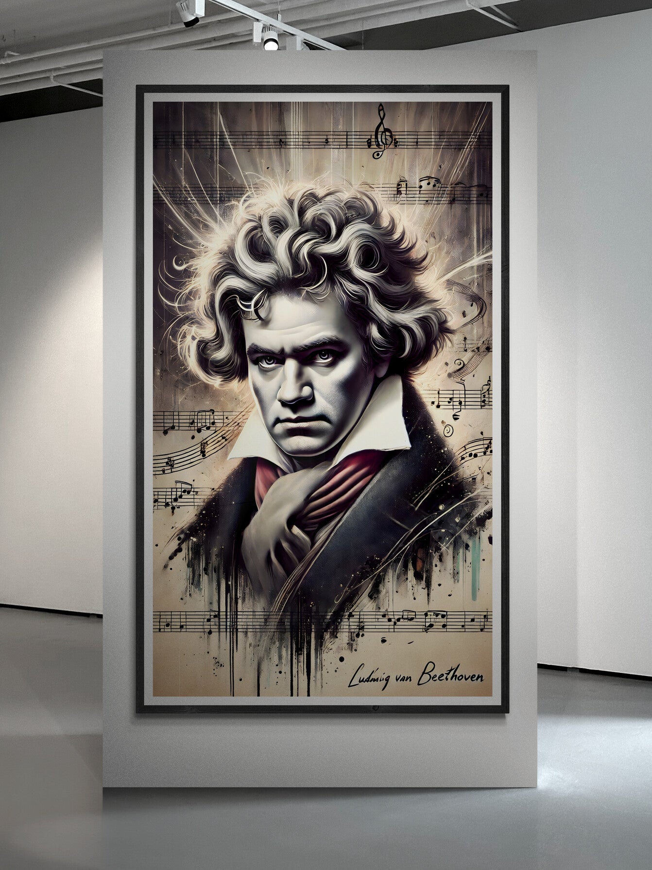 Portrait of Ludwig van Beethoven – The Master of Music